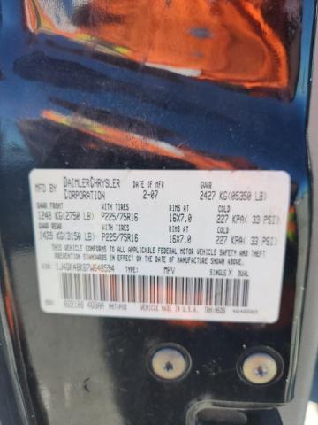 1J4GK48K67W648594 - 2007 JEEP LIBERTY SPORT 黑色 照片 13