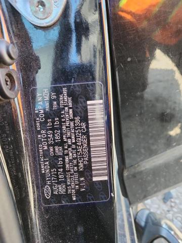 KMHCT5AE4GU251386 - 2016 HYUNDAI ACCENT SE Қара фото 12