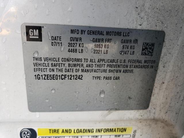 1G1ZE5E01CF121242 - 2012 CHEVROLET MALIBU LTZ WHITE photo 13