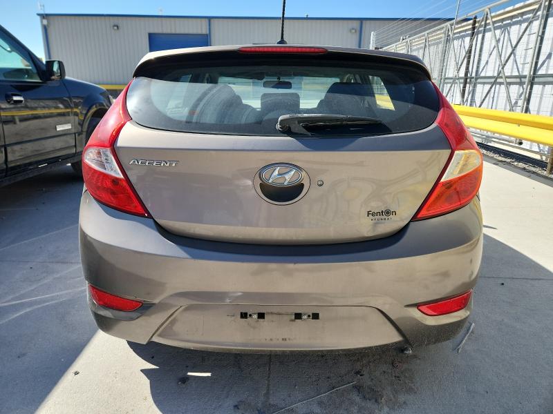 KMHCU5AE8CU050775 - 2012 HYUNDAI ACCENT GLS GRAY photo 6