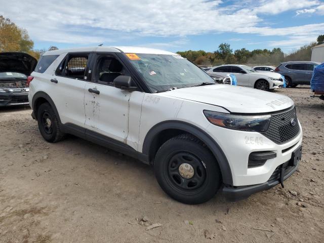 1FM5K8AW7LGD00126 - 2020 FORD EXPLORER POLICE INTERCEPTOR أبيض صورة 4