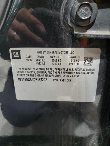 1G11E5SA6DF187202 - 2013 CHEVROLET MALIBU 2LT 黑色 照片 12