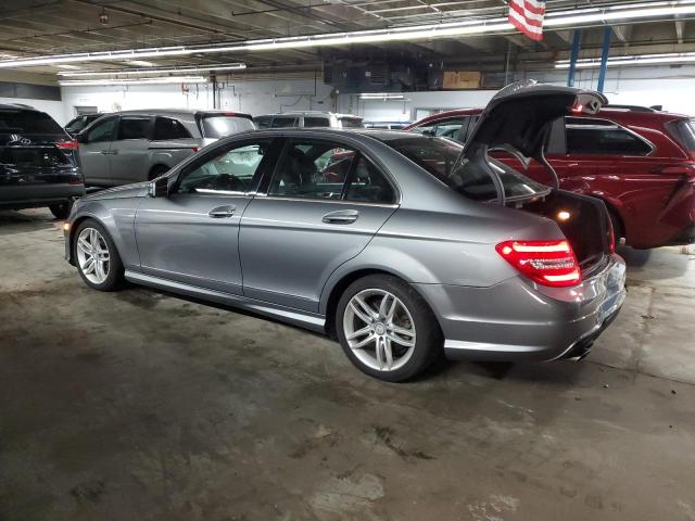 WDDGF8AB9DR253045 - 2013 MERCEDES-BENZ C 300 4MATIC GRAY photo 2