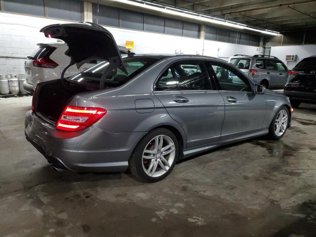 WDDGF8AB9DR253045 - 2013 MERCEDES-BENZ C 300 4MATIC GRAY photo 3