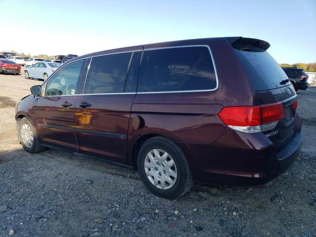 5FNRL3H22AB112131 - 2010 HONDA ODYSSEY LX BURGUNDY photo 2