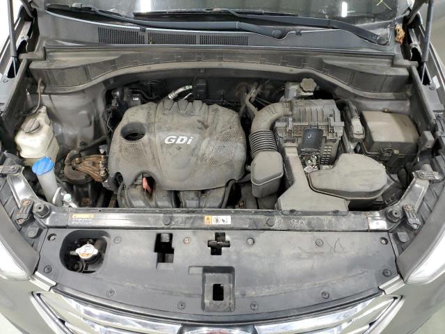 5XYZTDLB8EG152578 - 2014 HYUNDAI SANTA FE S GRAY photo 12