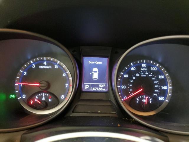 5XYZTDLB8EG152578 - 2014 HYUNDAI SANTA FE S GRAY photo 9