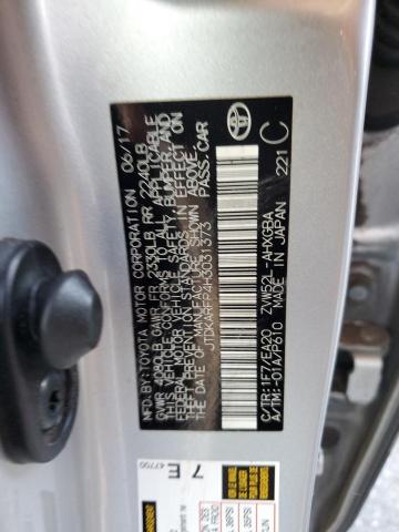 JTDKARFP4H3031373 - 2017 TOYOTA PRIUS PRIM SILVER photo 12