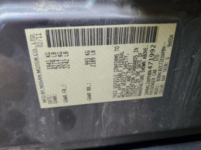 1N4AL2APXBN471992 - 2011 NISSAN ALTIMA BASE 蓝色 照片 12