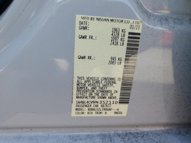 1N4BL4CV9PN352110 - 2023 NISSAN ALTIMA SR Boz foto 13