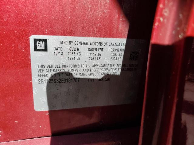 2G1125S32E9181787 - 2014 CHEVROLET IMPALA LT Qırmızı foto 12
