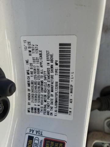 5J6RM4H79FL133698 - 2015 HONDA CR-V EXL Ağ foto 14