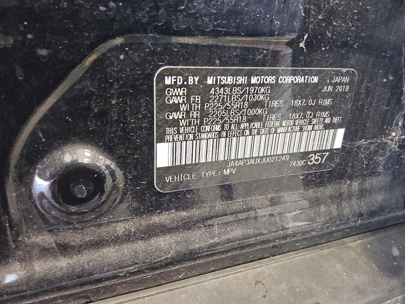 JA4AP3AUXJU021249 - 2018 MITSUBISHI OUTLANDER ES Qara foto 13