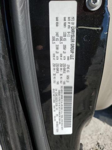 2C4RC1BG6CR119180 - 2012 CHRYSLER TOWN & COU TOURING შავი ფოტო 14