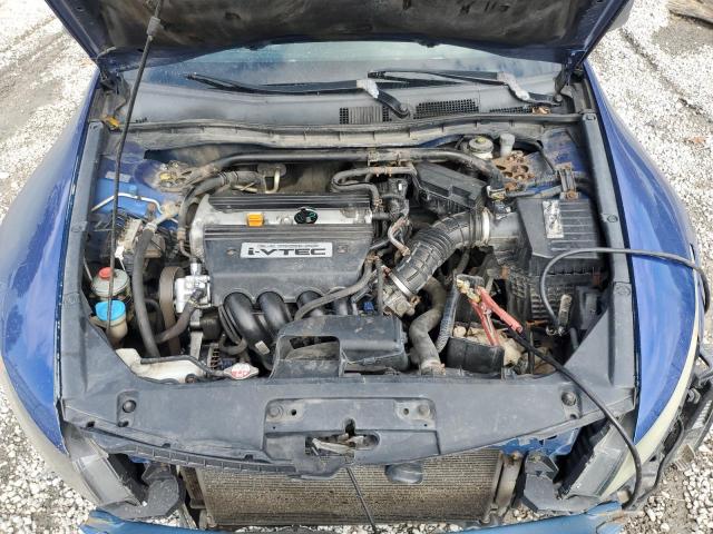 1HGCS11838A006335 - 2008 HONDA ACCORD EXL BLUE photo 11