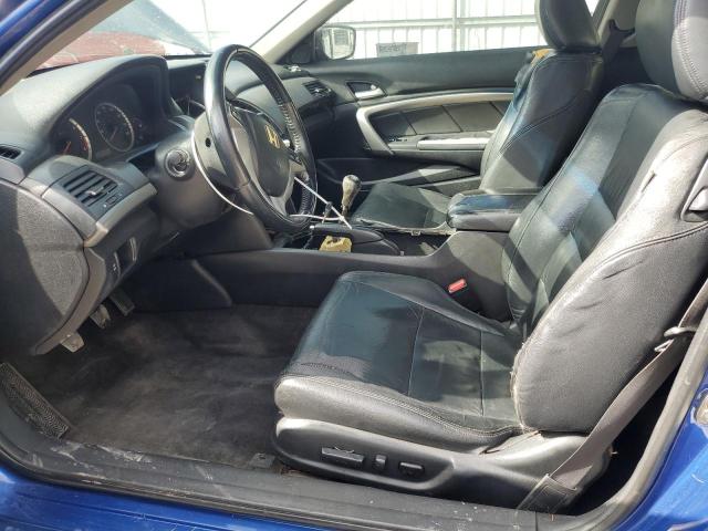 1HGCS11838A006335 - 2008 HONDA ACCORD EXL BLUE photo 7