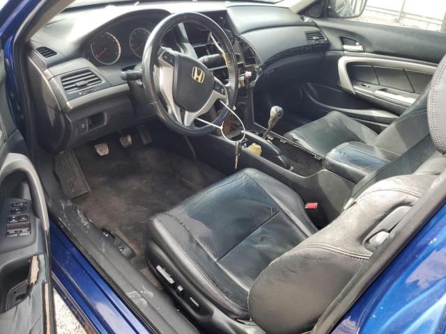 1HGCS11838A006335 - 2008 HONDA ACCORD EXL BLUE photo 8