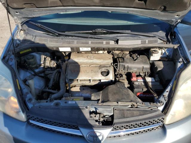 5TDZA22C55S242648 - 2005 TOYOTA SIENNA XLE BLUE photo 12