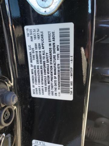 7FARW2H59KE061079 - 2019 HONDA CR-V EX BLACK photo 14