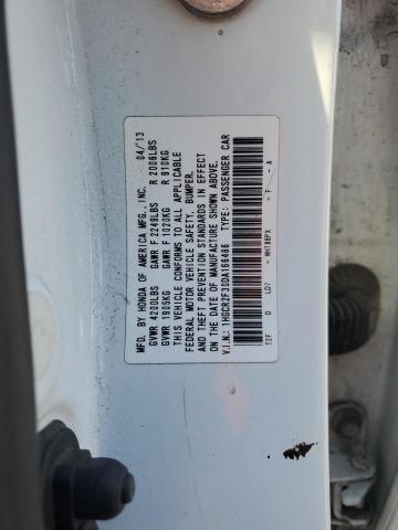 1HGCR2F30DA166486 - 2013 HONDA ACCORD LX Ақ фото 12