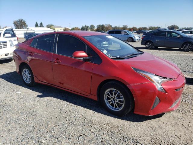JTDKARFU2H3542330 - 2017 TOYOTA PRIUS RED photo 4