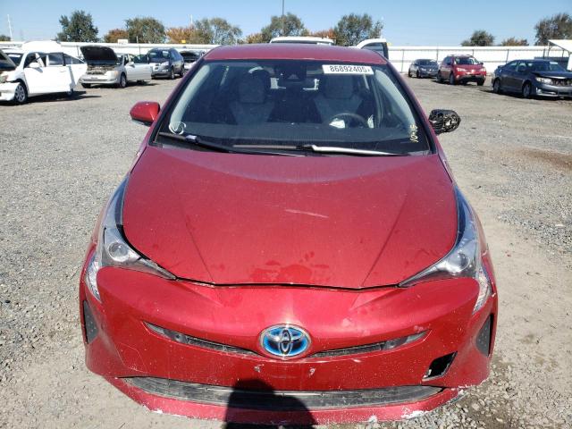 JTDKARFU2H3542330 - 2017 TOYOTA PRIUS RED photo 5