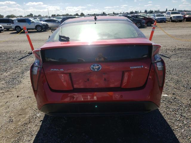 JTDKARFU2H3542330 - 2017 TOYOTA PRIUS RED photo 6