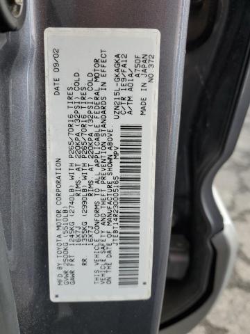 JTEBT14R230005165 - 2003 TOYOTA 4RUNNER SR5 ნაცრისფერი ფოტო 12