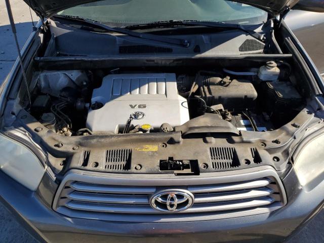 5TDZK3EH4AS017853 - 2010 TOYOTA HIGHLANDER GRAY photo 12