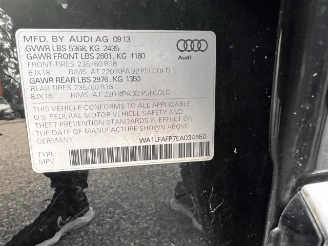 WA1LFAFP7EA034650 - 2014 AUDI Q5 PREMIUM PLUS Սև լուսանկար 10