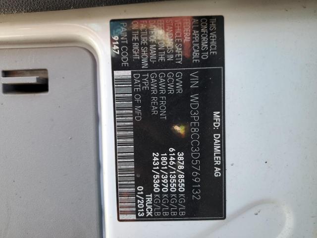 WD3PE8CC3D5769132 - 2013 MERCEDES-BENZ SPRINTER 2500 Սպիտակ լուսանկար 14