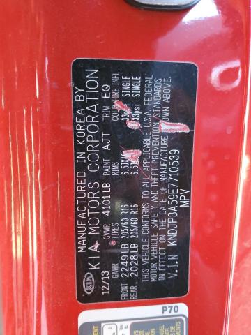 KNDJP3A59E7710539 - 2014 KIA SOUL + RED photo 13