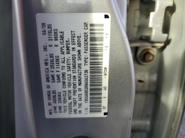 19UUA66268A042738 - 2008 ACURA TL GRAY photo 12