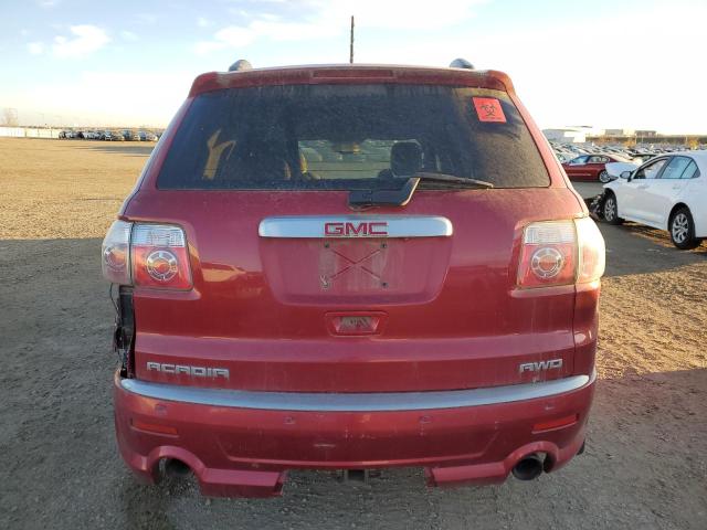 1GKKVTED0CJ202427 - 2012 GMC ACADIA DENALI RED photo 6