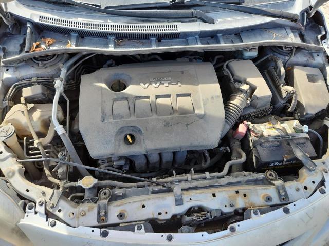1NXBU4EE1AZ194116 - 2010 TOYOTA COROLLA BASE SILVER photo 11