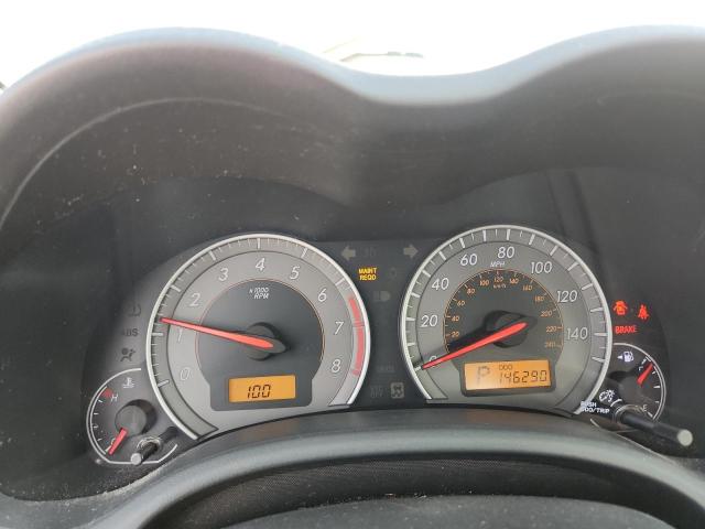 1NXBU4EE1AZ194116 - 2010 TOYOTA COROLLA BASE SILVER photo 9