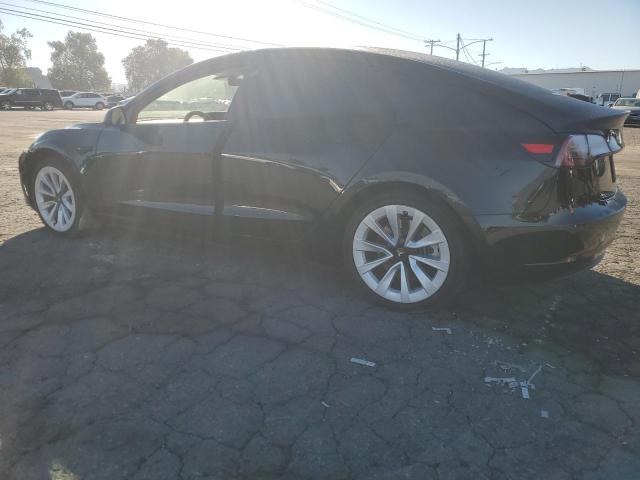 5YJ3E1EAXNF371696 - 2022 TESLA MODEL 3 BLACK photo 2