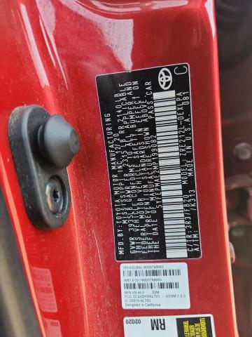 5YFEPMAE2MP199082 - 2021 TOYOTA COROLLA LE წითელი ფოტო 12