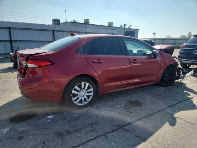 5YFEPMAE2MP199082 - 2021 TOYOTA COROLLA LE წითელი ფოტო 3