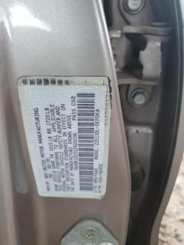 1NXBR12E31Z428096 - 2001 TOYOTA COROLLA CE Qəhvəyi foto 12