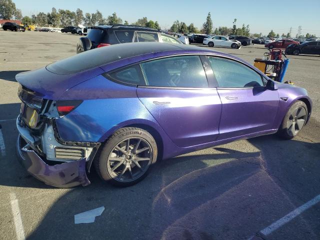 5YJ3E1EB1MF070922 - 2021 TESLA MODEL 3 ორფეროვანი ფოტო 3