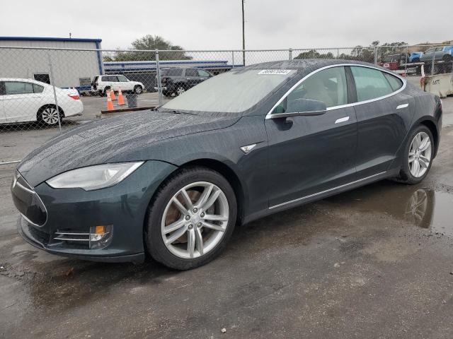 5YJSA1DN6DFP21044 - 2013 TESLA MODEL S GREEN photo 1
