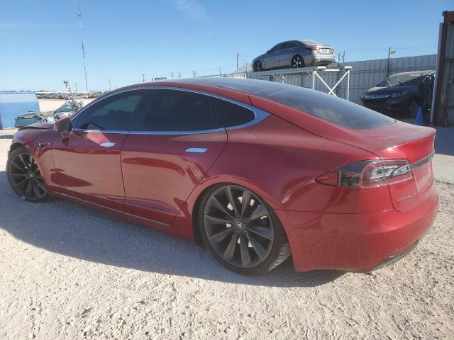 5YJSA1E2XHF205649 - 2017 TESLA MODEL S RED photo 2