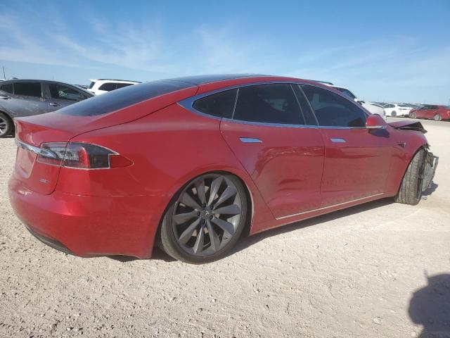 5YJSA1E2XHF205649 - 2017 TESLA MODEL S RED photo 3