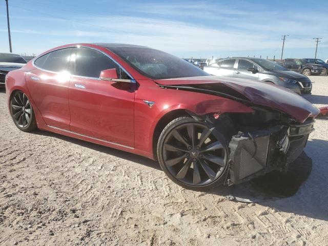5YJSA1E2XHF205649 - 2017 TESLA MODEL S RED photo 4