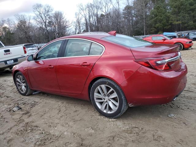 2G4GK5EX7F9158342 - 2015 BUICK REGAL RED photo 2