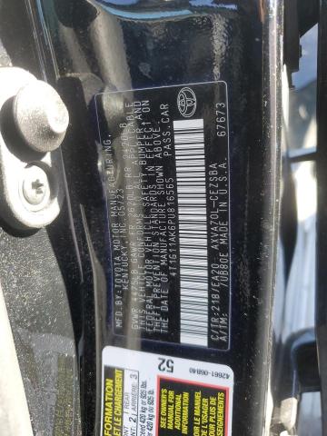 4T1G11AK6PU816565 - 2023 TOYOTA CAMRY SE NIGHT SHADE BLACK photo 12