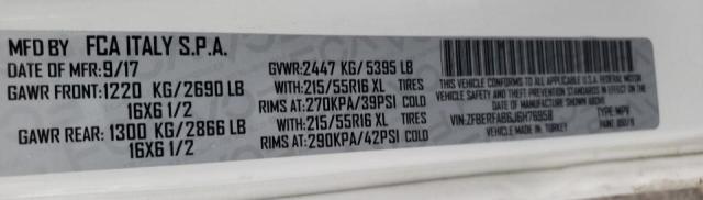 ZFBERFAB6J6H76958 - 2018 RAM PROMASTER WHITE photo 13