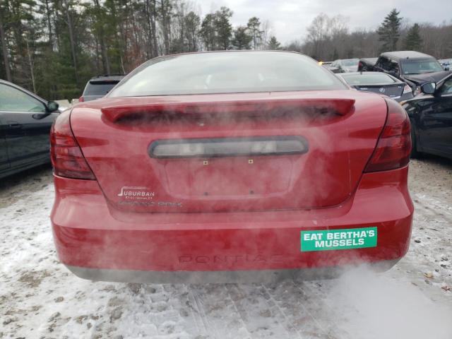 2G2WP552X81119708 - 2008 PONTIAC GRAND PRIX 红色 照片 6