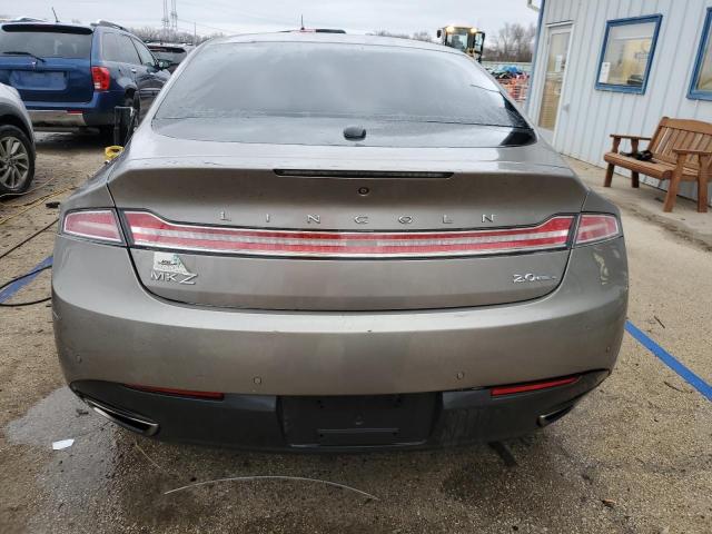 3LN6L2G95FR610496 - 2015 LINCOLN MKZ GRAY photo 6